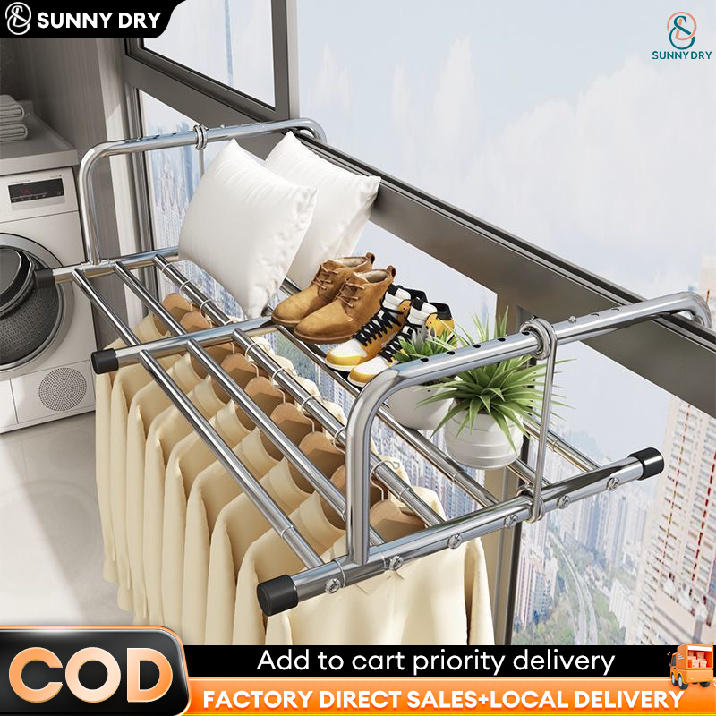 Drying Rack Sampayan Stainless Steel Balcony Drying Rack Scalable No ...