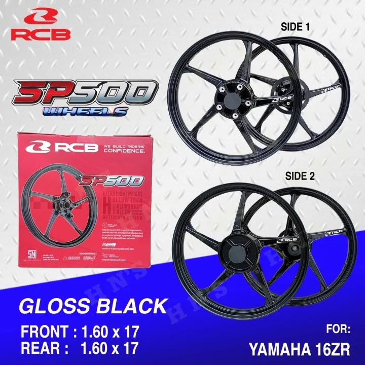 RACING BOY RCB SP500 Mags ( Gloss Black ) for Yamaha Sniper 16ZR ...