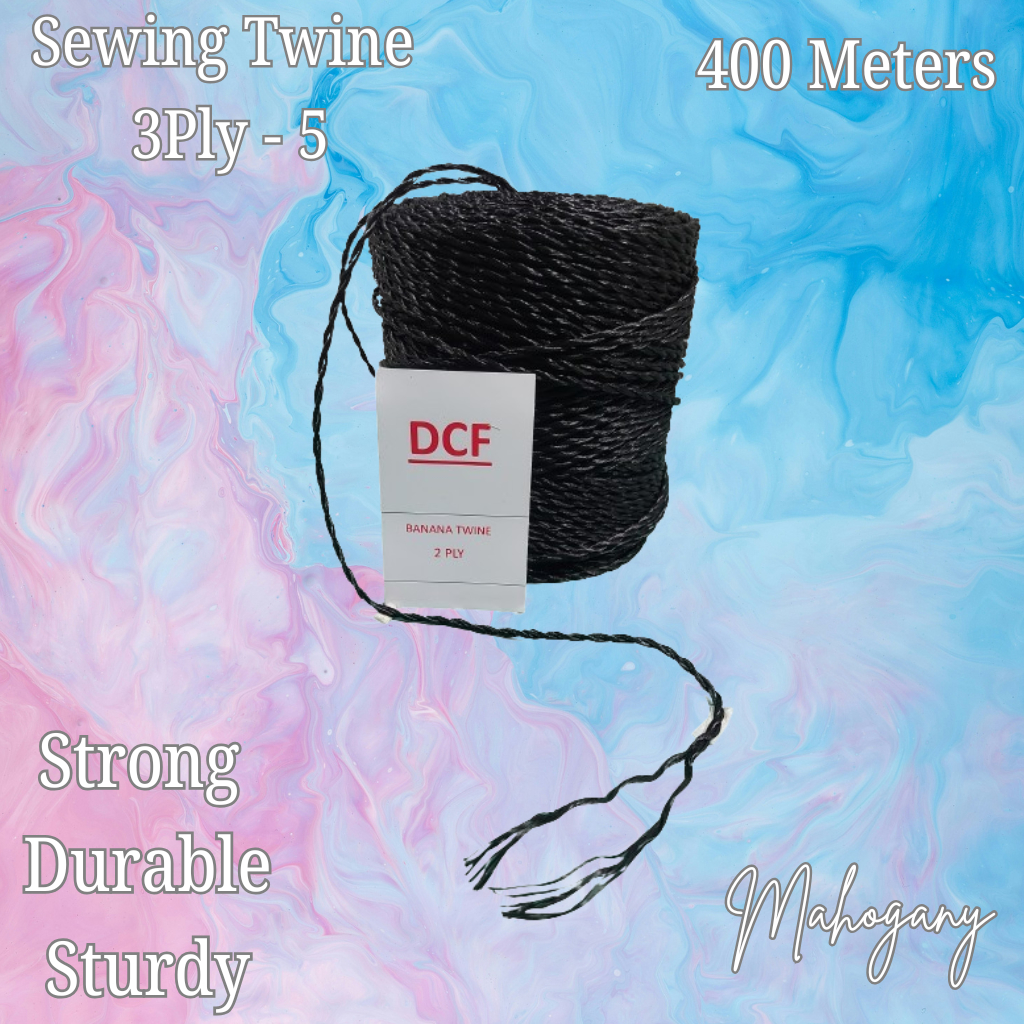 BLACK 2 PLY-5 BANANA TWINE ROPE (400 Meters) | Shopee Philippines