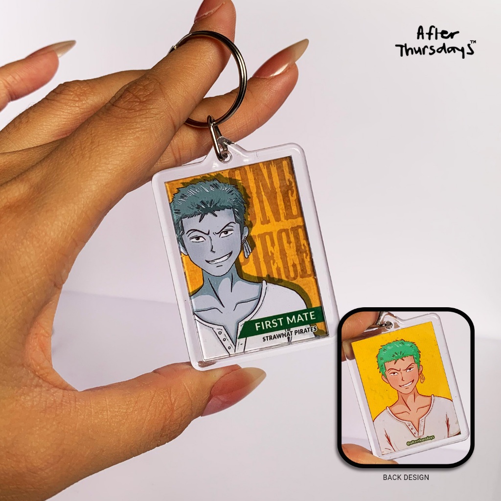 Zoro Photocard Keychains | One Piece cute anime fanart charm | by After ...