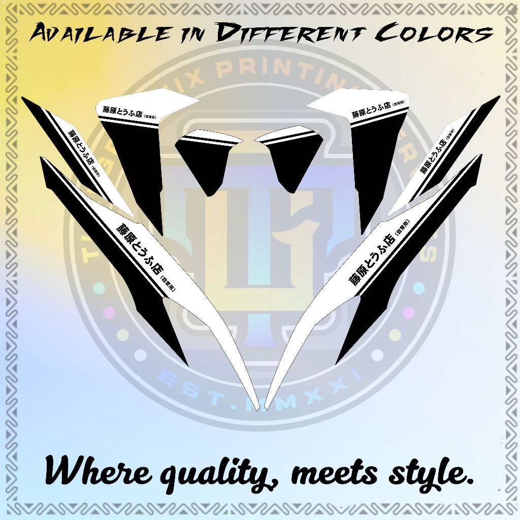 HONDA CLICK V2 NEW INITIAL D JAPAN DECALS ( HIGH QUALITY PRINT ...