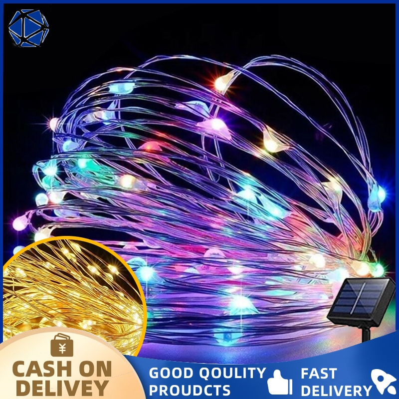 7M/22M/32M Outdoor Solar Fairy Lights LED Copper Wire Waterproof For ...