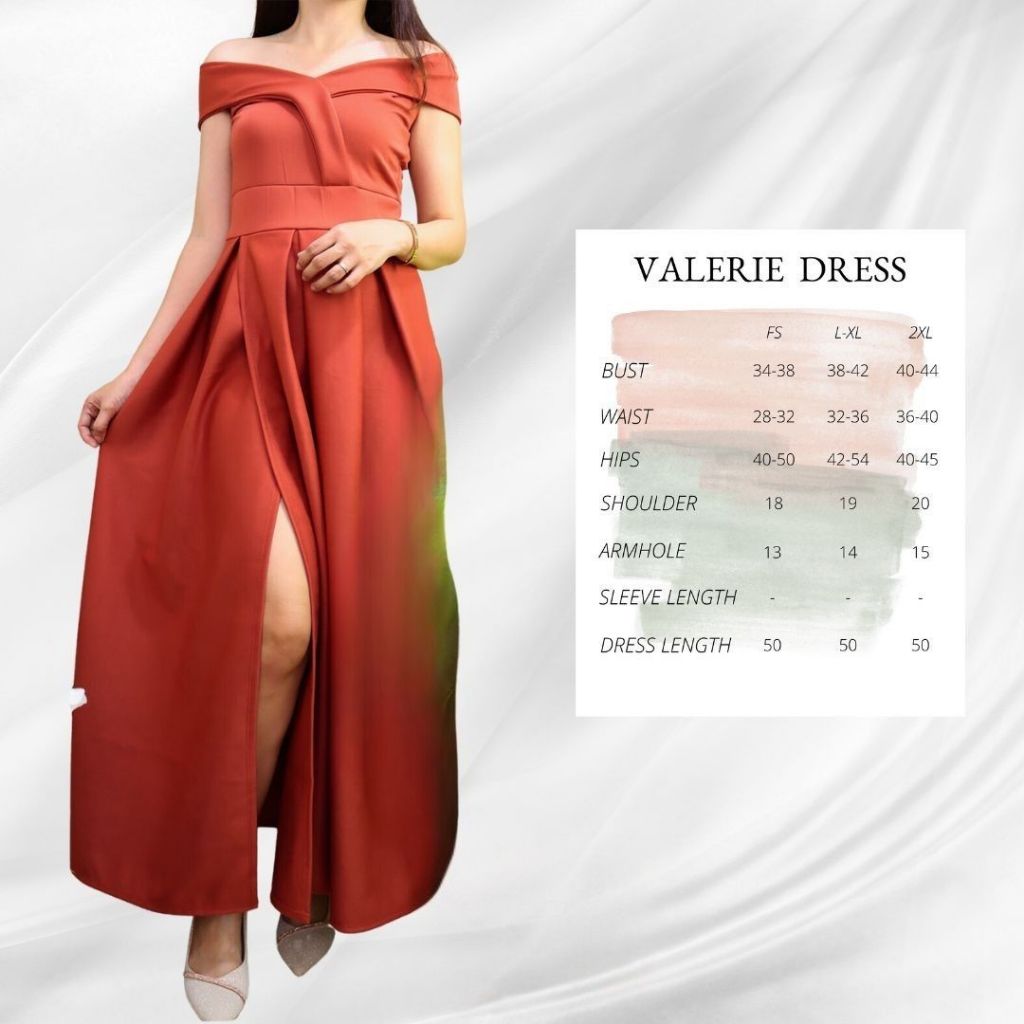 BRIDESMAID / PANG ABAY VALERIE FORMAL MAXI DRESS | Shopee Philippines