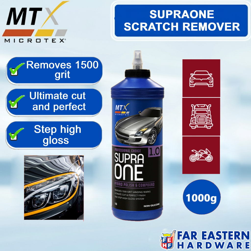 MICROTEX SupraOne 1000g Hybrid Polish & Detailing Compound Scratch ...