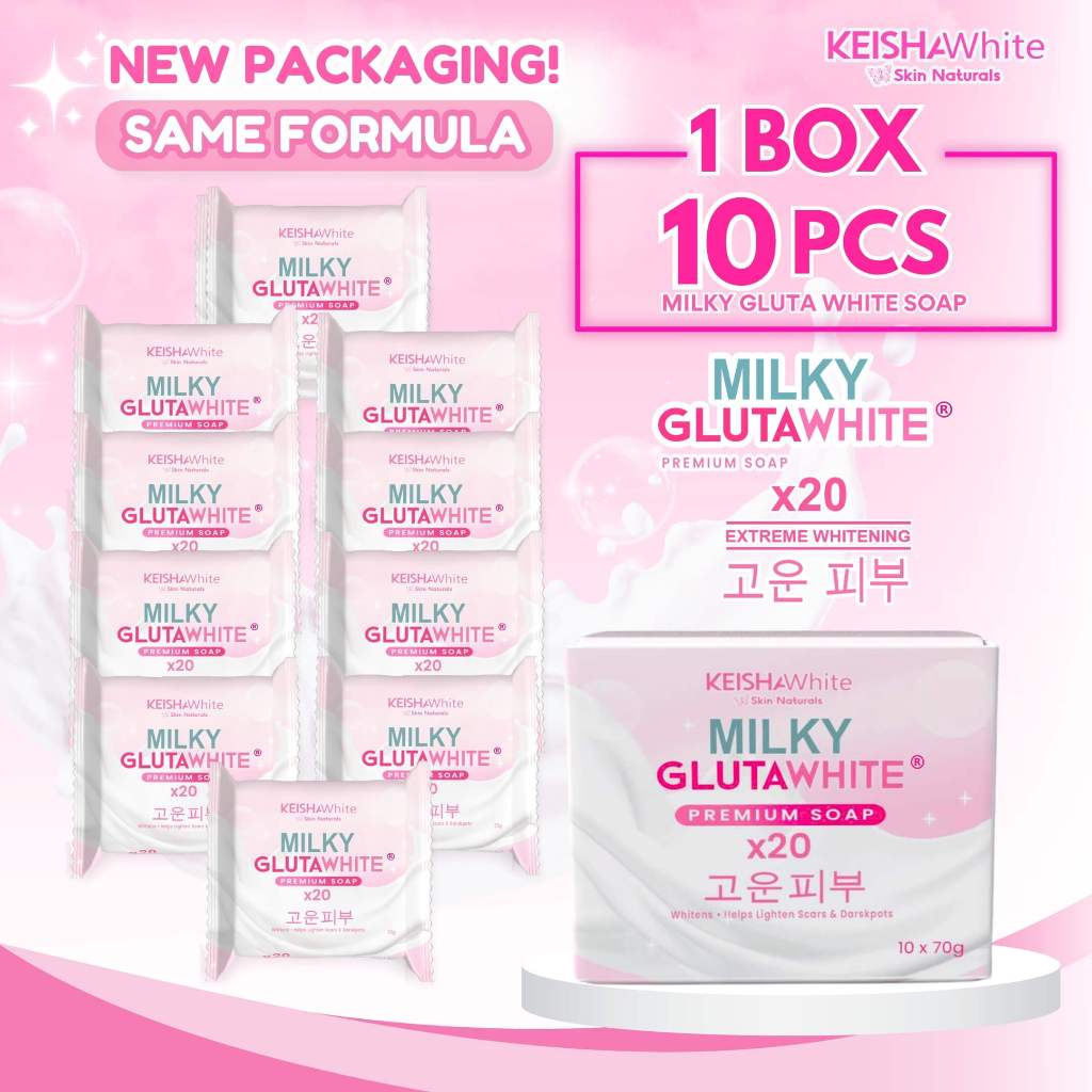 milky glutathione soap Gluta  20x, 70g Glutamilk  Soap, Milkygluta  Bar Soaps, Premium  Soaps for Face & Body, Deep Cleanse, Exfoliate (1PCS) : Beauty & Personal Care Achieve smoother, brighter, and more
