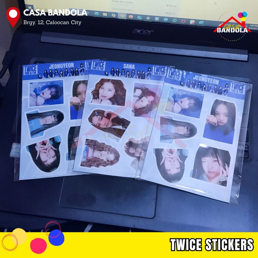 CASABANDOLA Kpop-Inspired Stickers [TWICE-009] | Waterproof Vinyl 4R ...