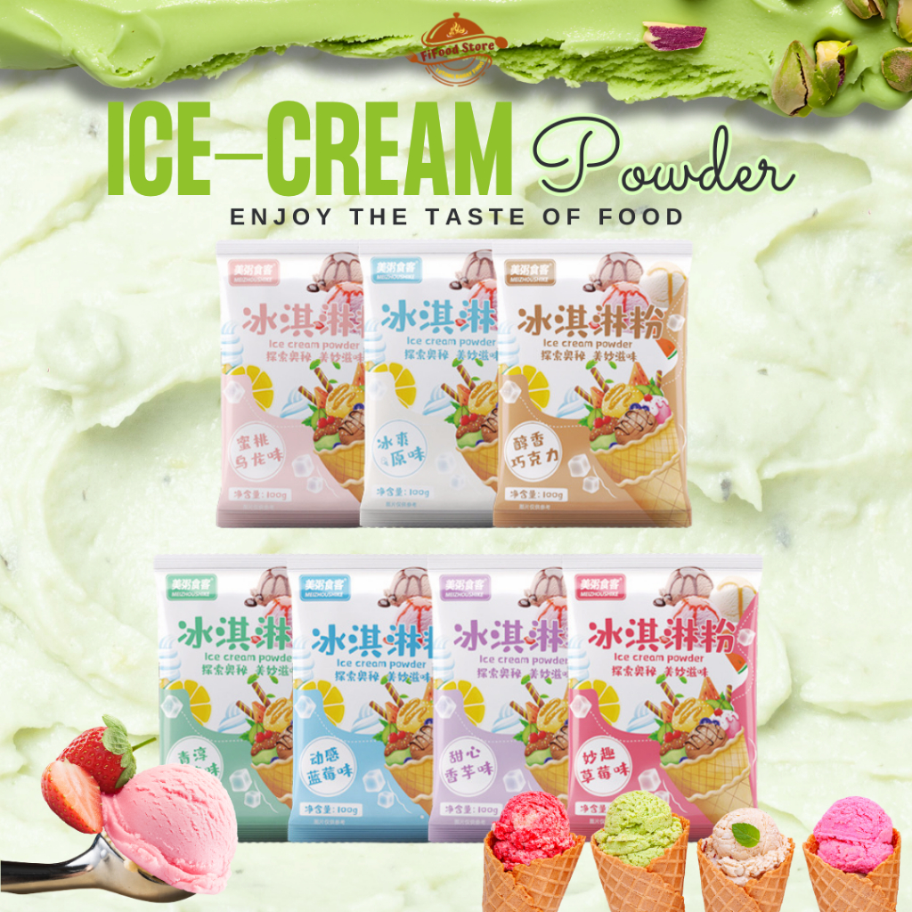Homemade Ice Cream Powder Flavors DIY Easy to Make, Pre-mixed Ice Cream ...