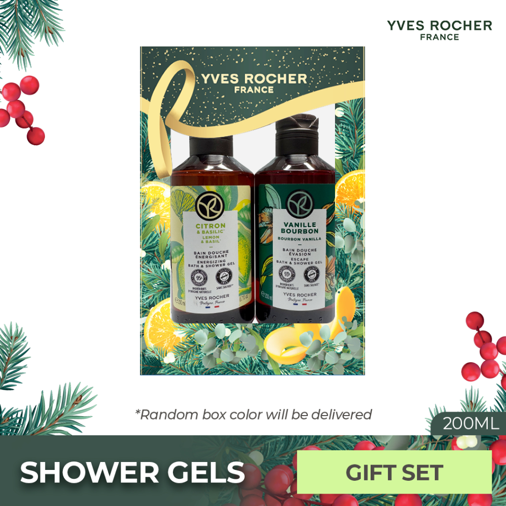 [HOLIDAY GIFT SETS] Yves Rocher Gift Set Shower Gel 200ml (Lemon ...