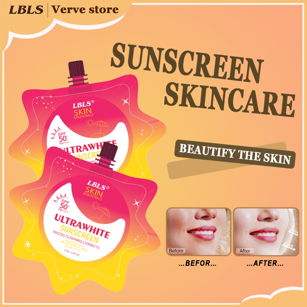 LBLS FDA UltraWhite UltraFresh Sunscreen UVA/UVB SPF50 Whitening Skin ...