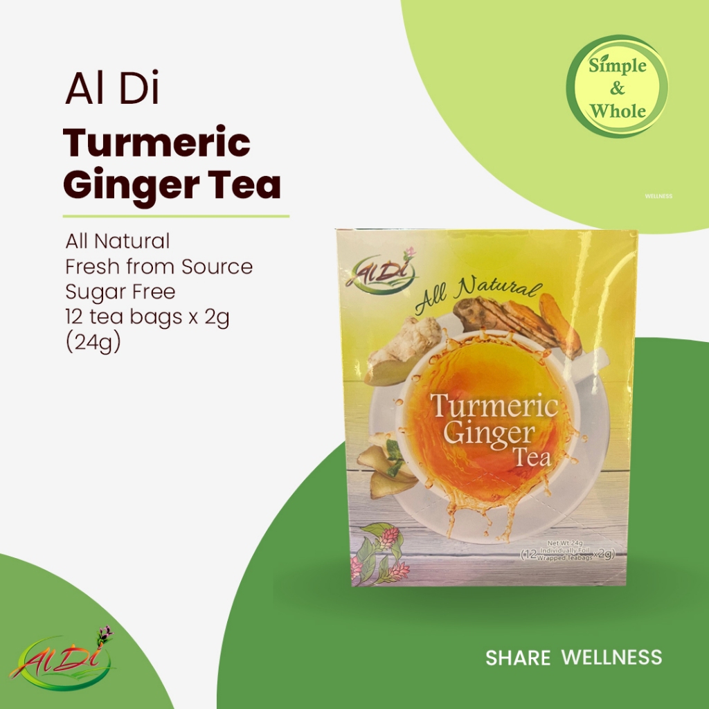 Al Di Turmeric Ginger Tea 12 tea bags (24g) | Shopee Philippines