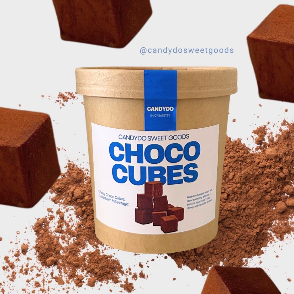 Chewy Choco Cubes Dusted with Milk by Candydo Sweet Goods | Shopee ...