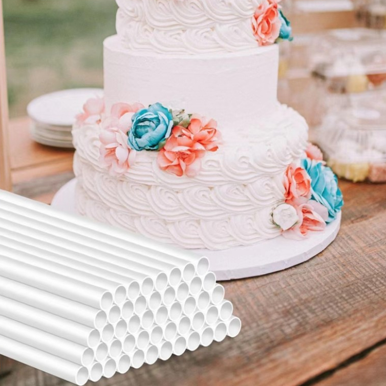 10Pc Cake Dowels White Plastic Cake Support Cake Support Rods Cake ...