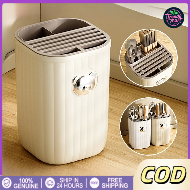 Multifunctional Kitchen Knife Holder Drain Rack Organizer Chopstick ...