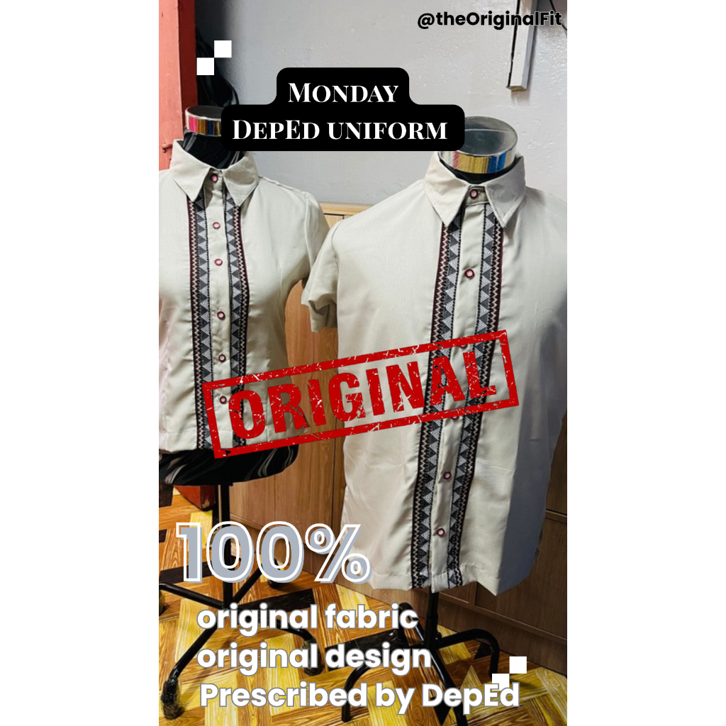 Shop monday uniform deped male for Sale on Shopee Philippines