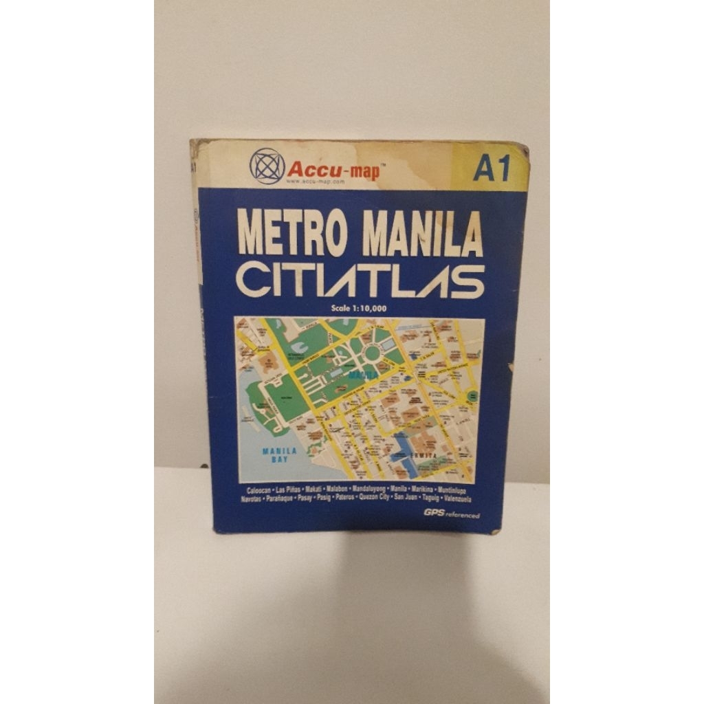 Accu-Map Metro Manila CityaAtlas A1 | Shopee Philippines