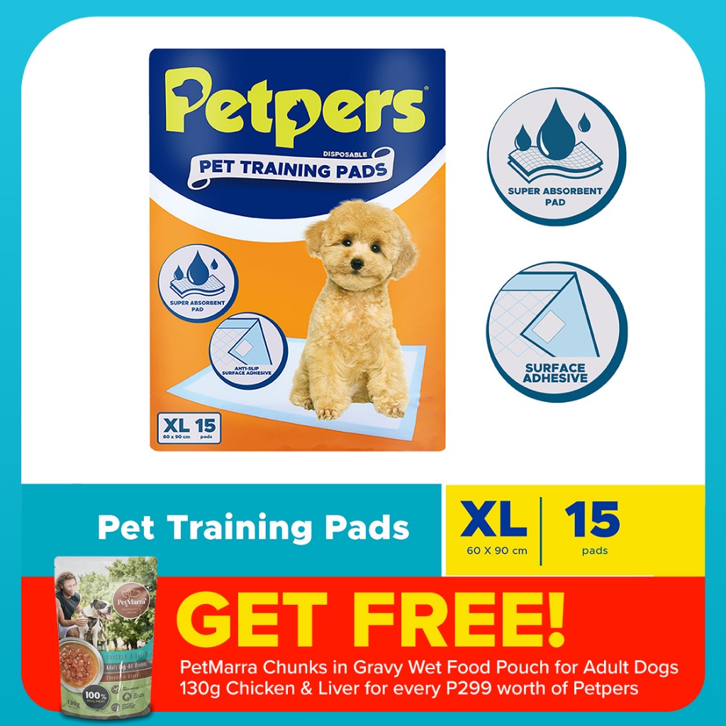 Petpers Pet Training Pads XL 15s | Shopee Philippines