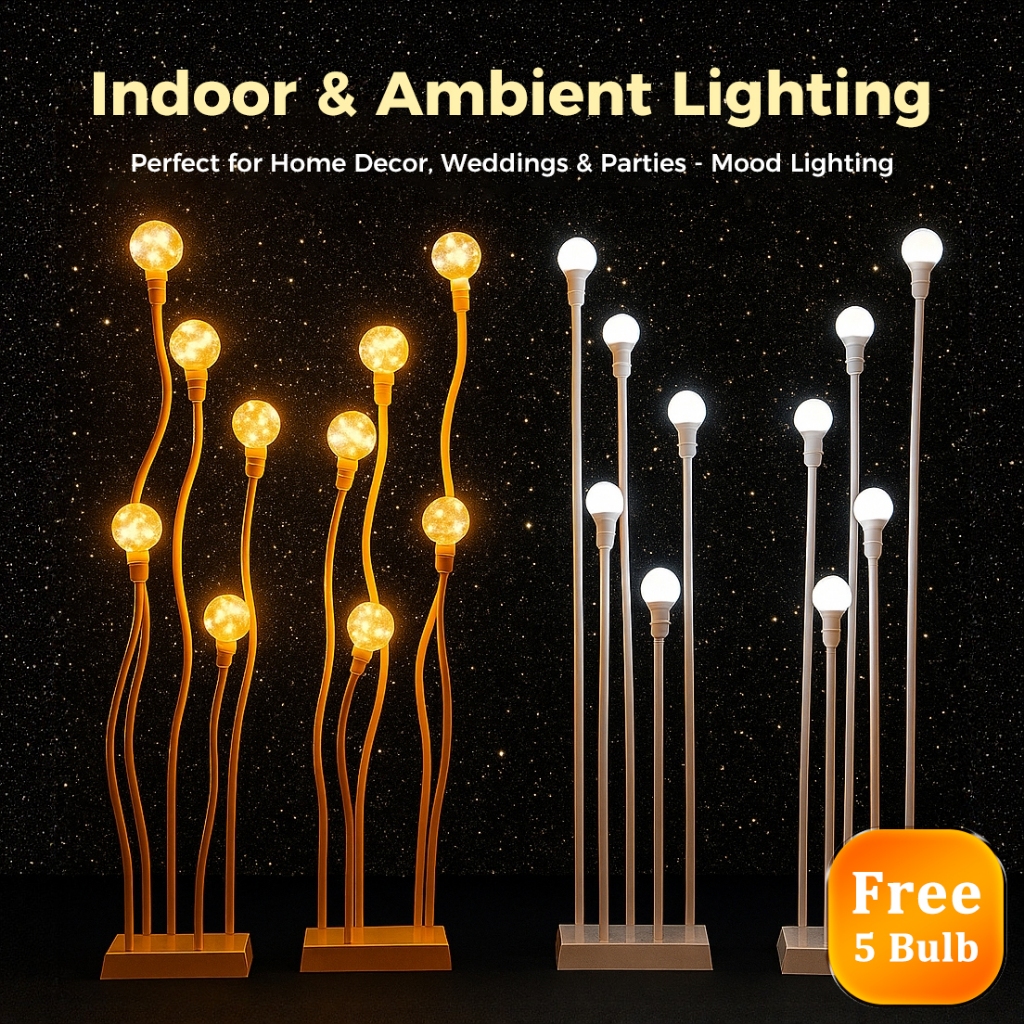 Flexible Standing Light for Party & Home, Warm White Bendable Lamp ...
