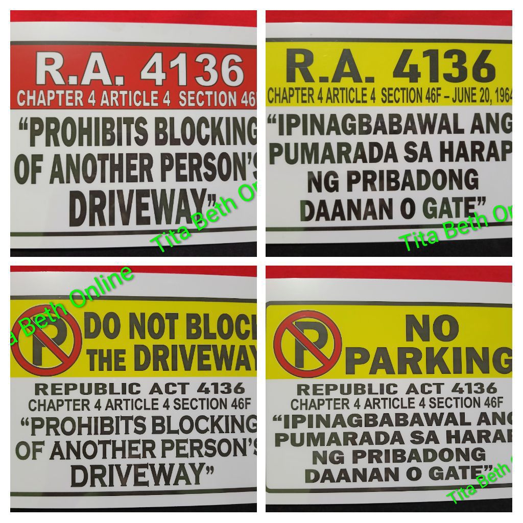 RA 4136 PVC Signage A4 Size | Shopee Philippines