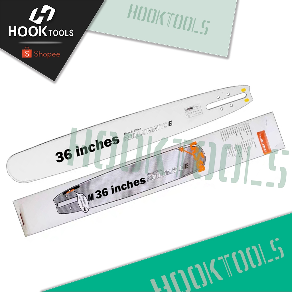 HOOK 36 inches guide bar chainsaw blade | Shopee Philippines