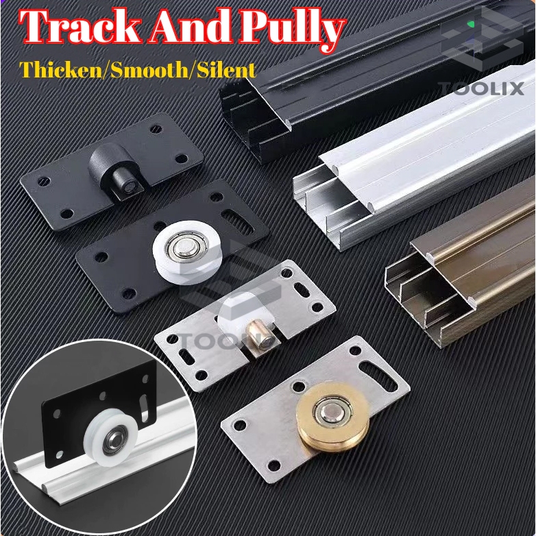 Sliding Door Rail Track Alloy Roller Set with Wheel Pulley Suitable for ...