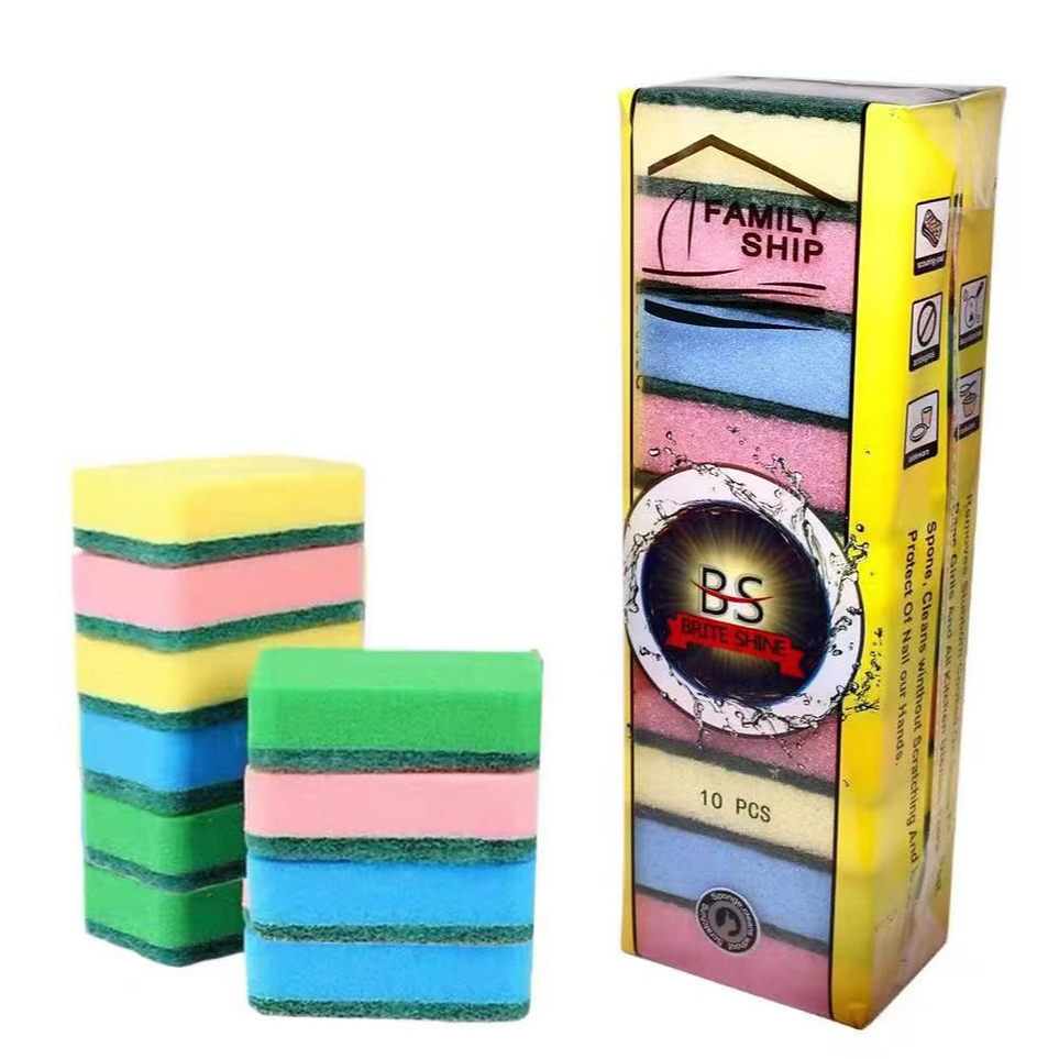 Biocelle 10PCS Absorbent Sponge For Dishwashing Foam | Double Sided ...