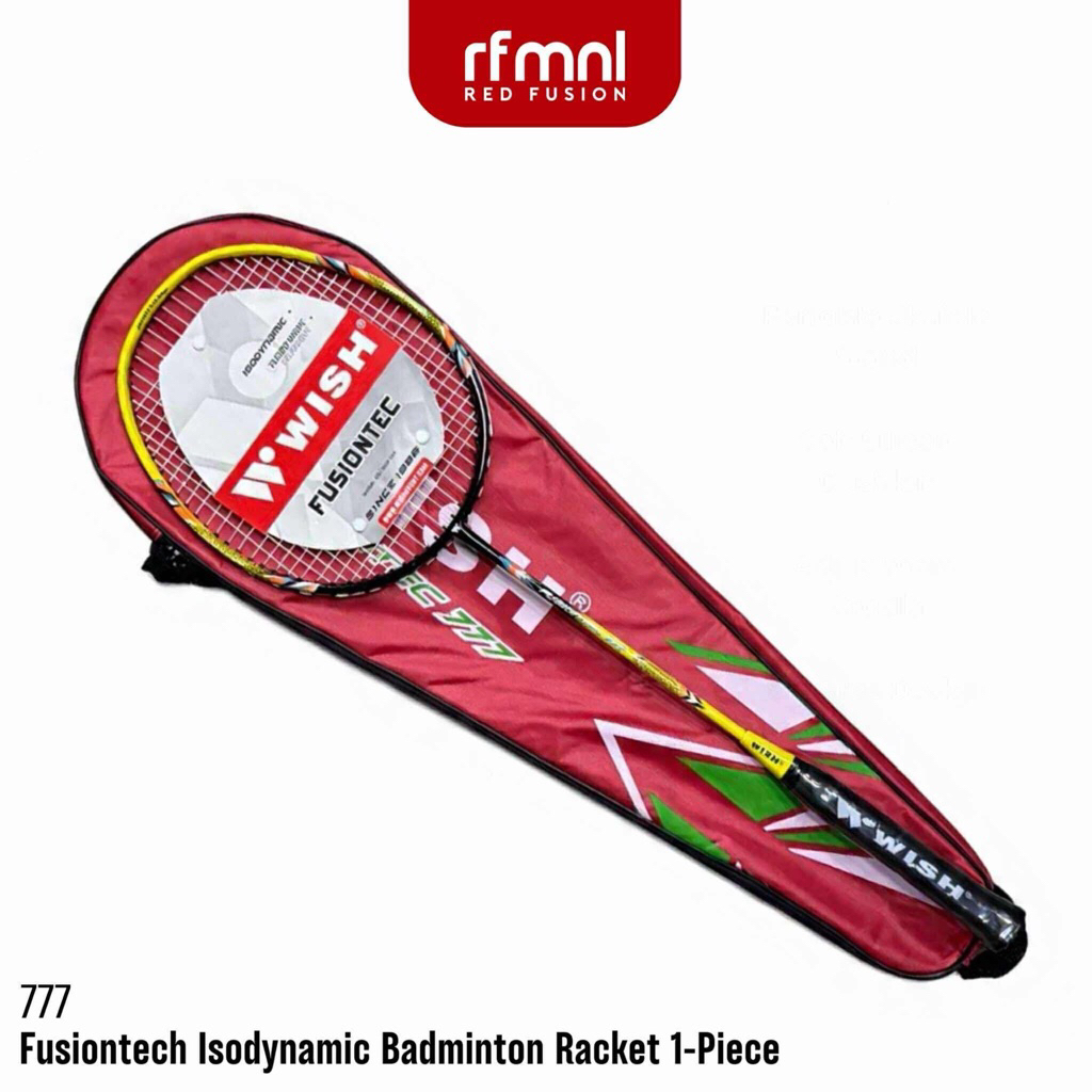 Wish Fusiontec 777 Single Badminton Racket | Shopee Philippines