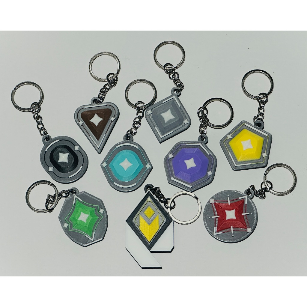 Valorant Rank Badges Keychain | Shopee Philippines