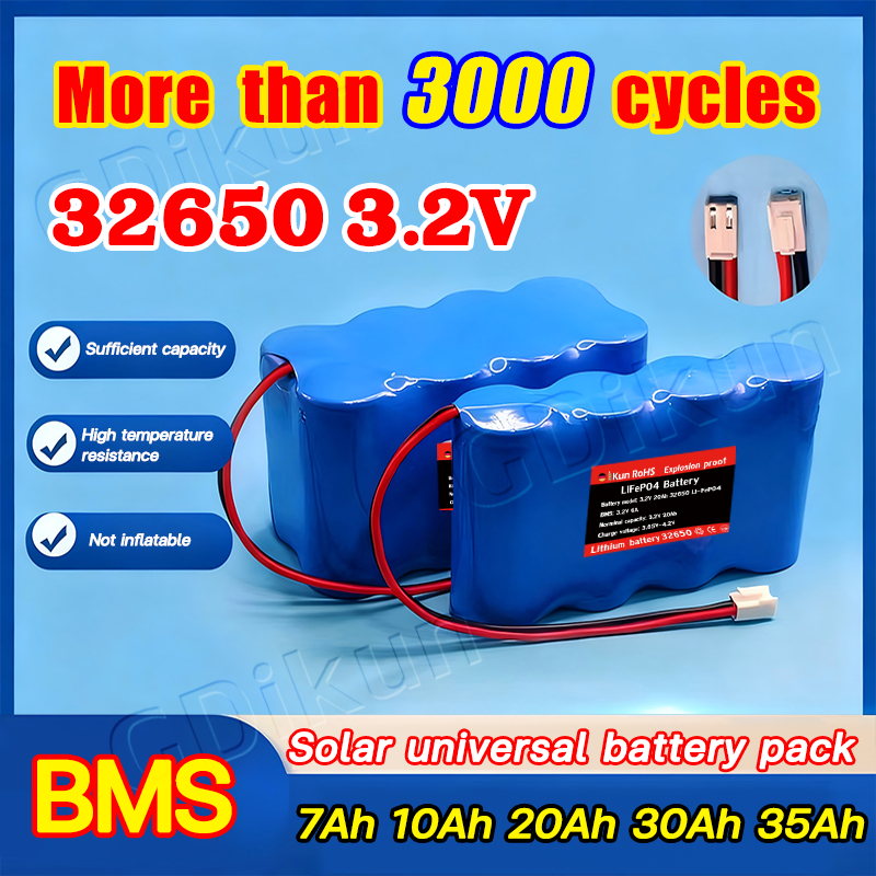 Recycle 3000+ times 32650 lifepo4 battery rechargeable battery No drum ...