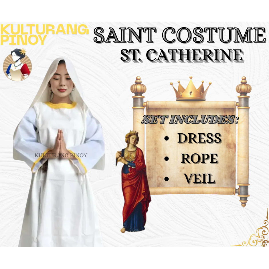 Kulturang Pinoy Female Saints Costume – Traditional Religious
