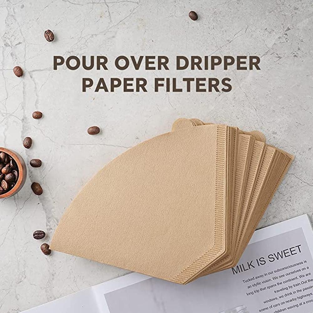 100PCS Coffee Paper Filters for Hand Pour Over, Drip Coffee & Aeropress ...