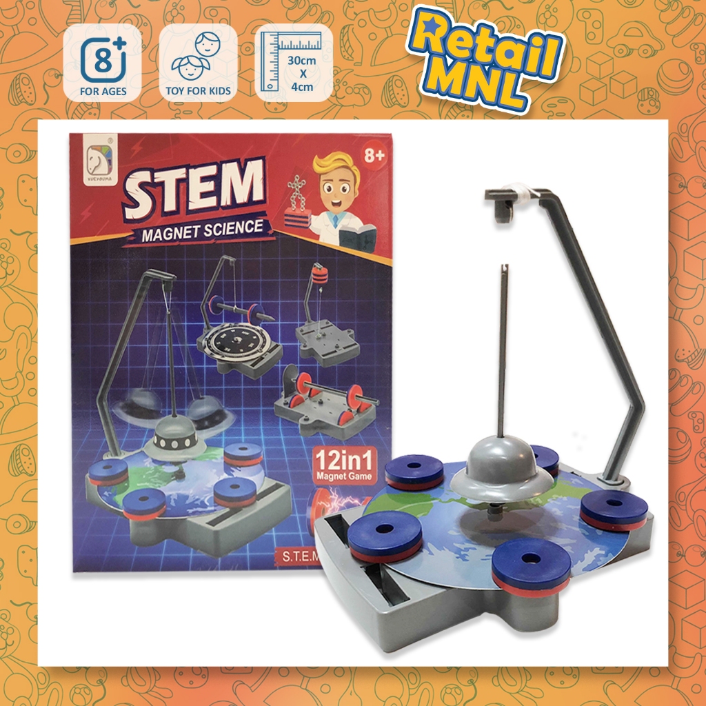 Retailmnl STEM Magnet Science 12 in 1 DIY Experiment Games Learn From ...