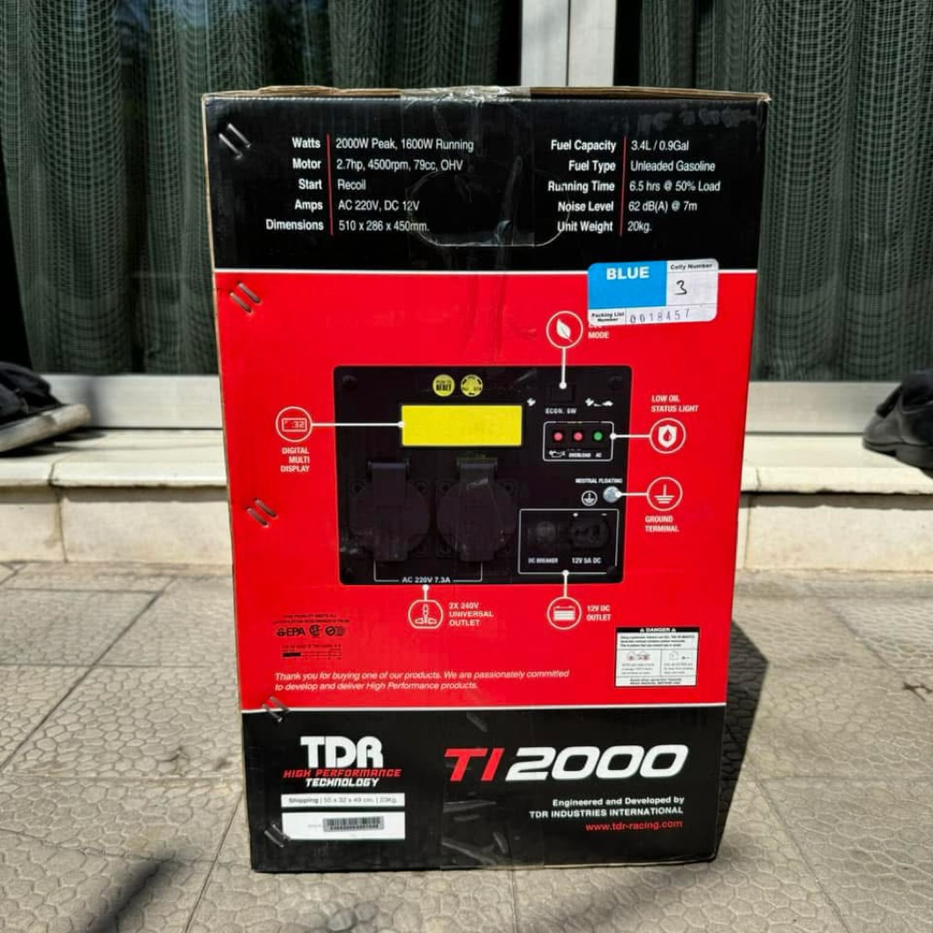 Inverter Generator TDR TI2000 Brand New in Box | Shopee Philippines