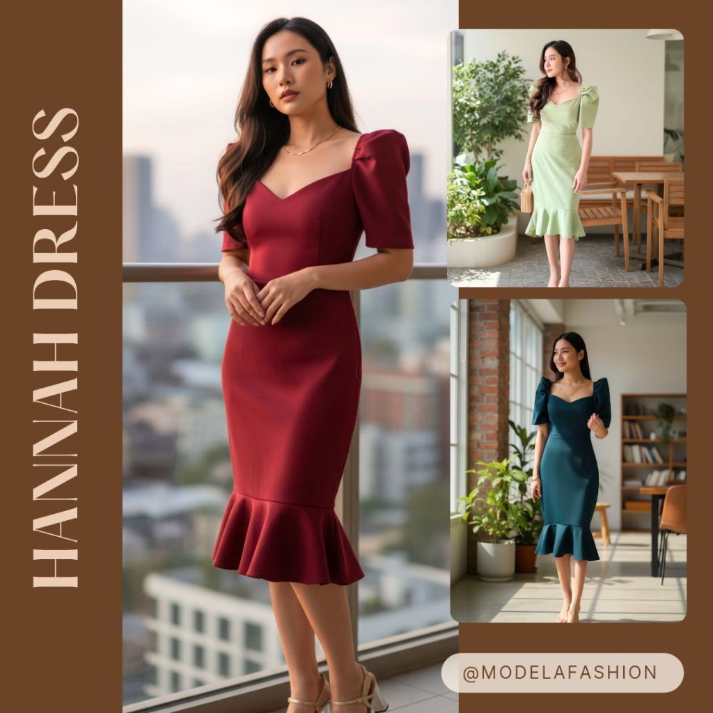 HANNAH NEOPRENE DRESS, perfect for formal and semi- formal events,  available in SMALL-2XL SIZES | Shopee Philippines