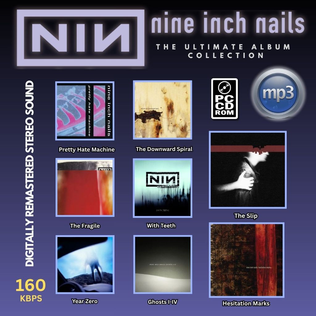 NINE INCH NAILS MP3 music CD for PCCDROM and compatibles (not playable ...