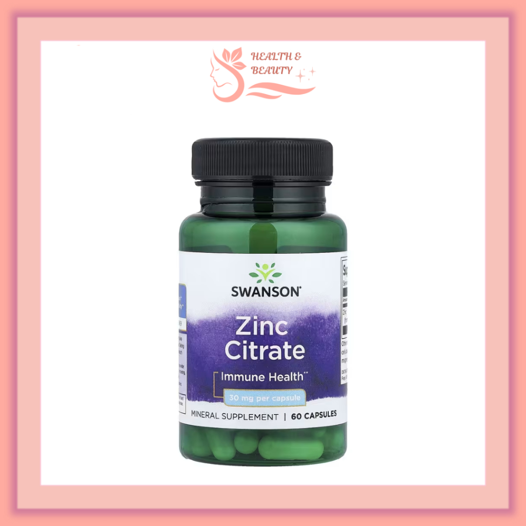 Swanson Citrato De Zinc 50mg Con 60 Capsulas Hecho En Usa | Envío gratis