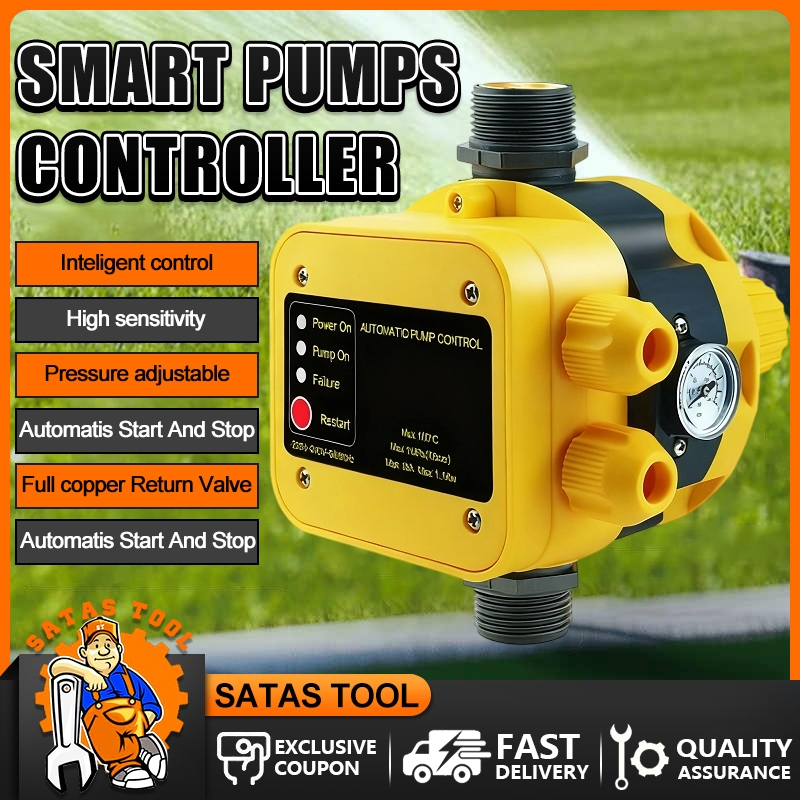 220V Automatic Water Pump Pressure Controller Regulator With Pressure ...