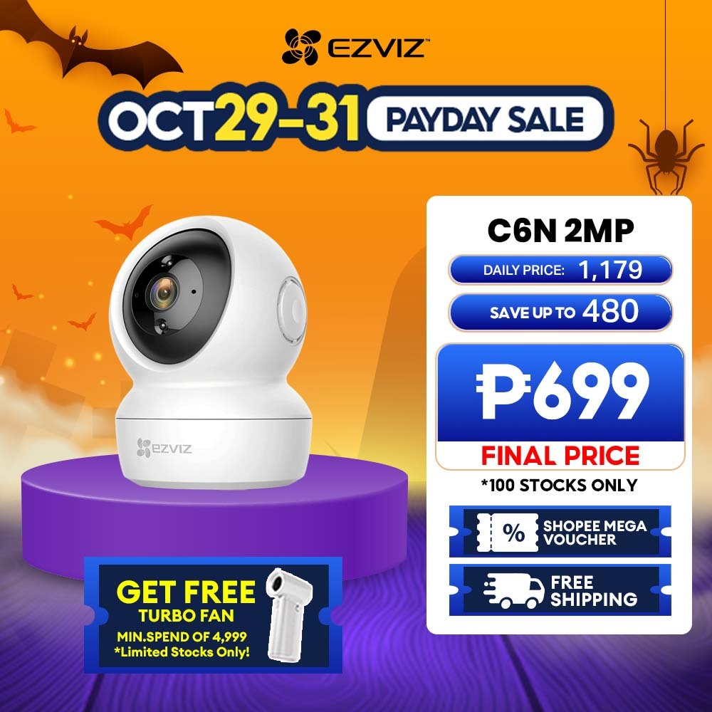 EZVIZ C6N HD 1080P Indoor Security WiFi Camera 360° Pan/tilt CCTV Camera  connect to cellphone