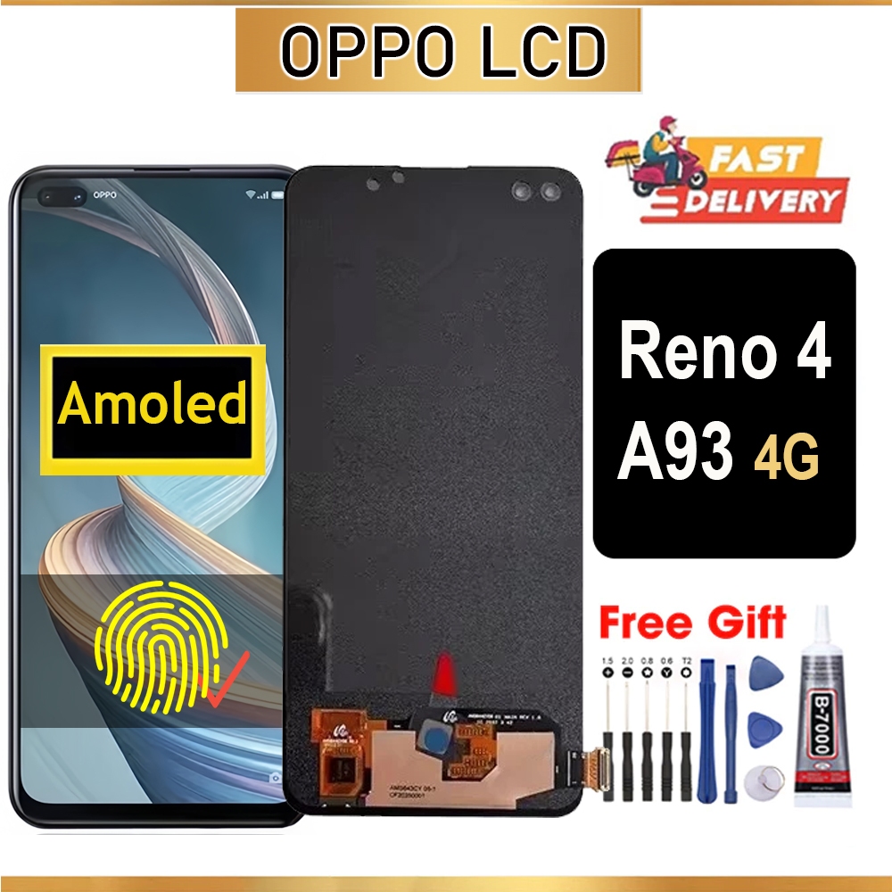 Amoled LCD Oppo Reno 4 A93 4G LCD Original Screen | Shopee Philippines