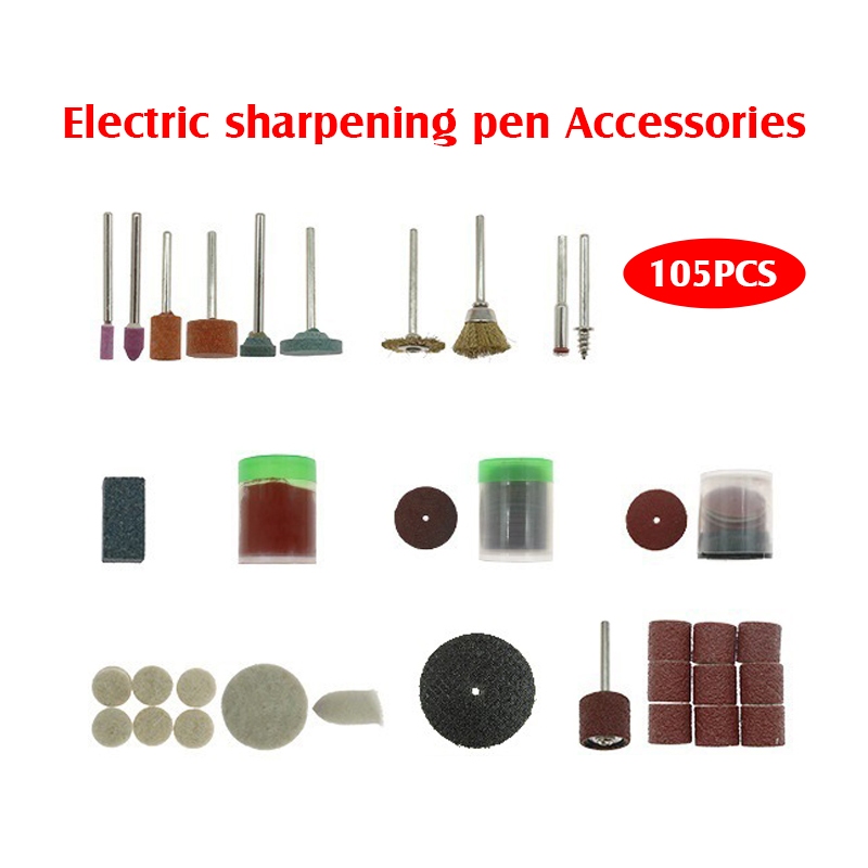 Rotary Cutting and Sanding Bit Set (105-Piece) | Shopee Philippines