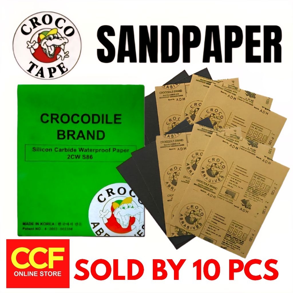 Croco Sandpaper Sand Paper Waterproof Crocodile Liha Sold per 10 pieces ...