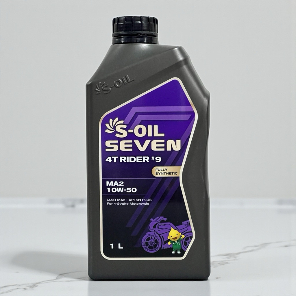 S-OIL 7 4T RIDER #9 10W/50 1L FULLY SYNTHETIC JASO MA2 API SN PLUS ...