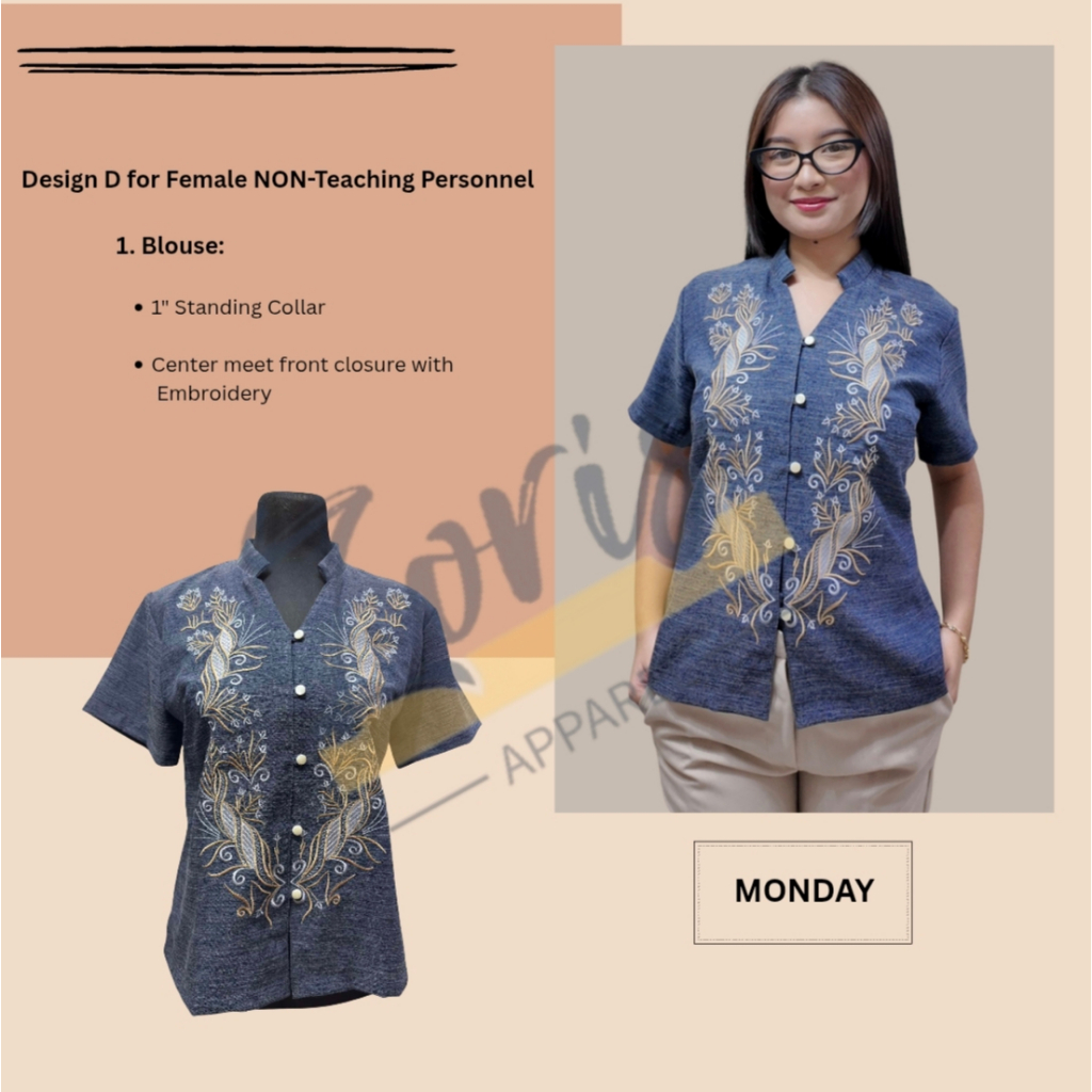 DepEd 2025 Female Non Teaching Uniform RTW ready to wear (Monday ...