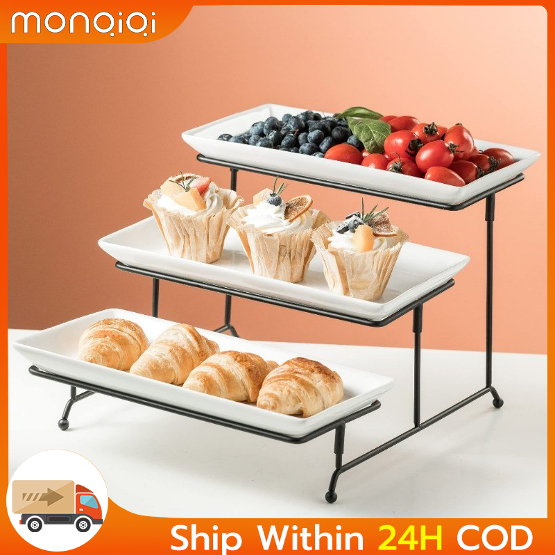 Platter Stand 3 Tier Collapsible Serving Stand Suitable Dessert Table ...