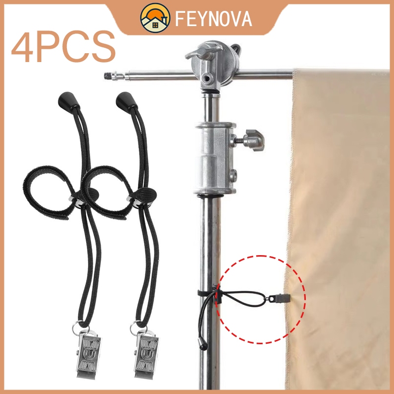 4pcs Adjustable Backdrop Clips Photography Studio Video Stand ...