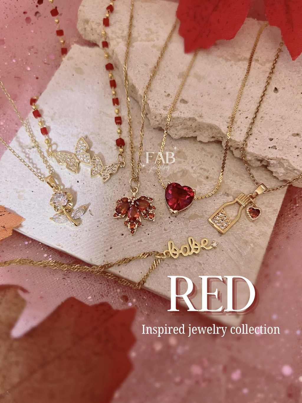 FAB | RED Era-Inspired Jewelry Collection | Shopee Philippines