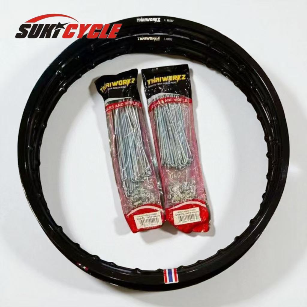 Thaiworkz Rim Set Pair 2pcs With Thaiworkz ORDINARY Spoke 10x161 ...