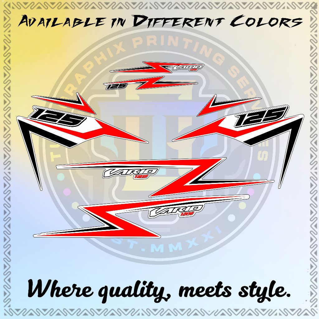 CLICK V3 VARIO FLASH LINE DECALS - PREMIUM LAMINATED STICKER | Shopee ...