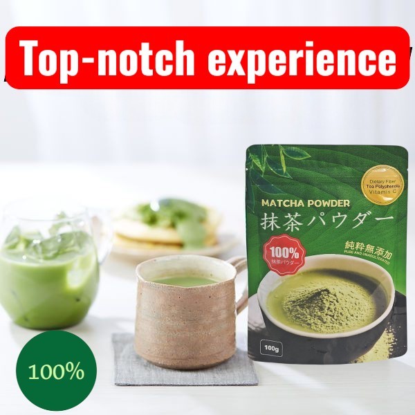 Unsweetened pure matcha powder 100g ceremonial grade green tea powder ...