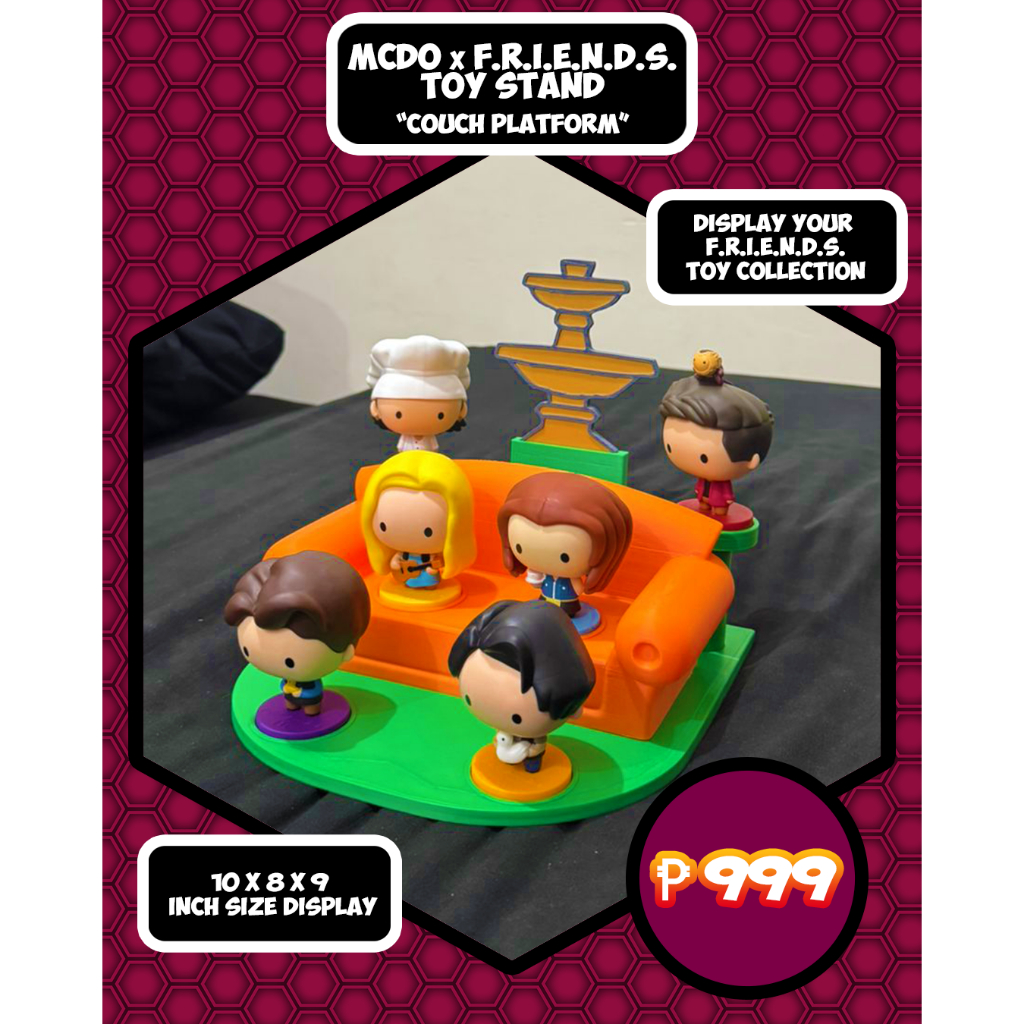 FRIENDS Toy Collection Stand Display for your Friends Toys | Shopee ...