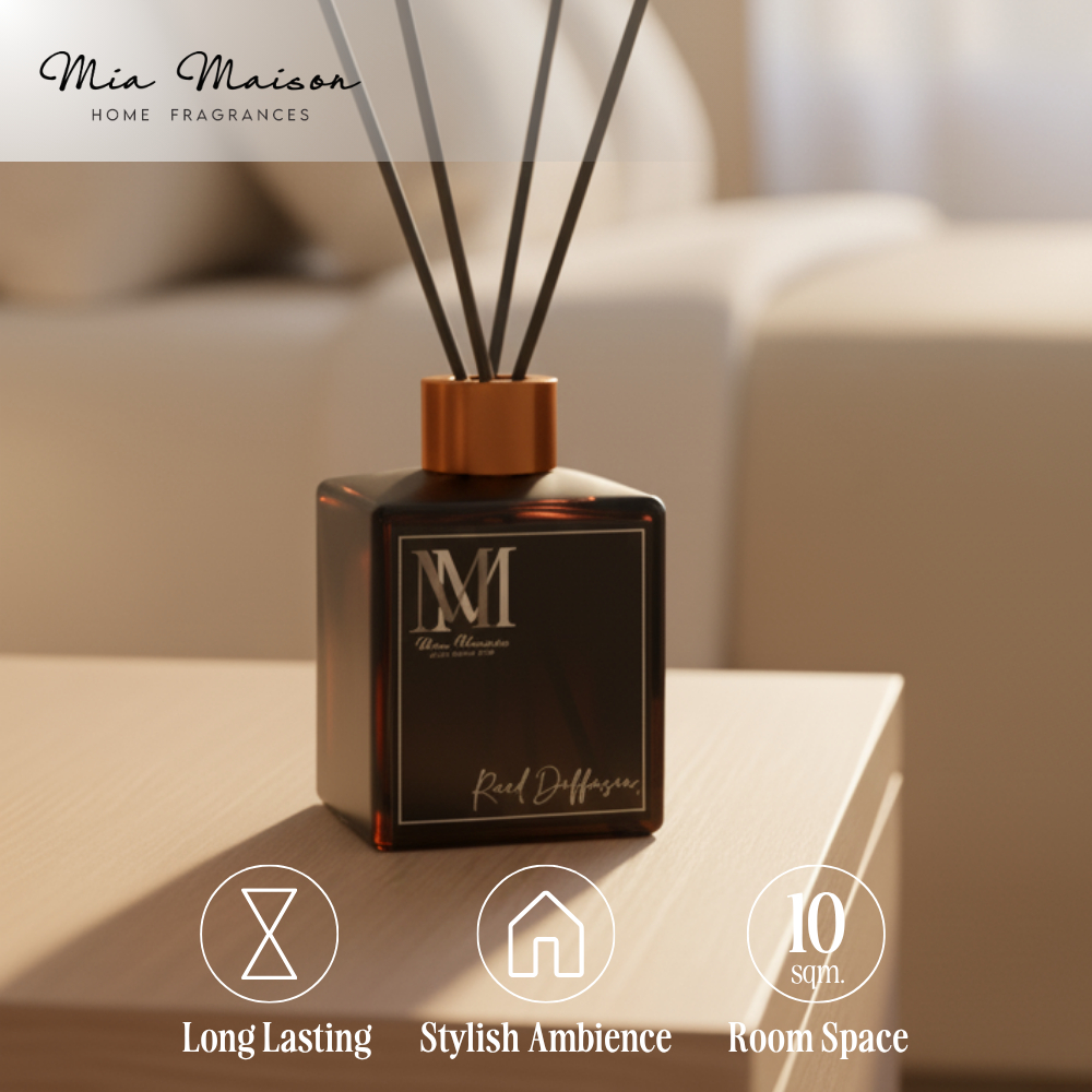 Mia Maison Reed Diffuser with Sticks 100ml | Elegant Home Fragrance Set ...